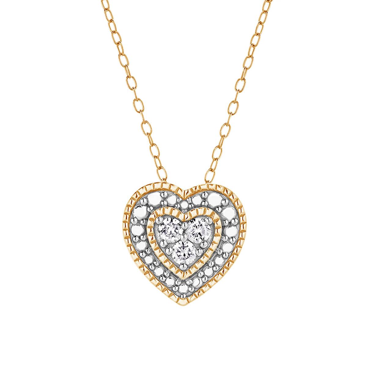 Nova Star(tm) 1/10ctw. Lab Grown Diamond Heart Pendant
