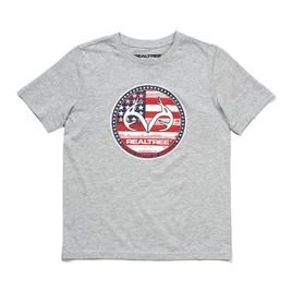 Boys (8-18) Realtree(R) Circle Flag Short Sleeve Tee
