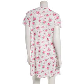 Womens Jessica Simpson Short Sleeve Floral Ribbons Nightshirt