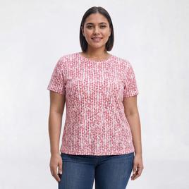 Plus Size Hasting & Smith Short Sleeve Chevron Abstract Tee