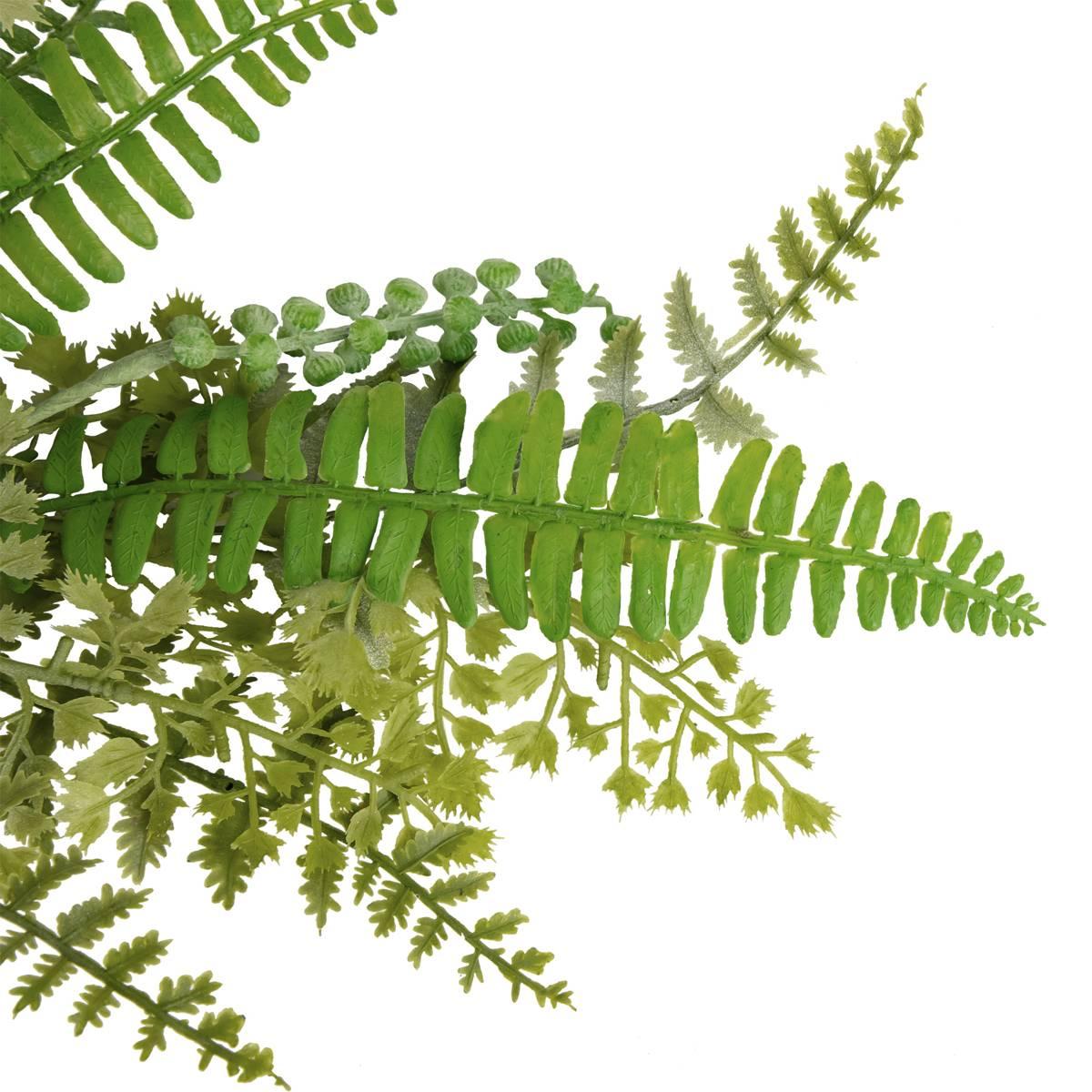 Northlight Seasonal Artificial Fern & Succulents Teardrop Swag
