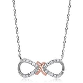 Nova Star(R) 1/10ctw. Lab Grown Diamond Two Tone Infinity Necklace