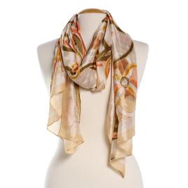Womens Renshun Light Tan Status Oblong Scarf