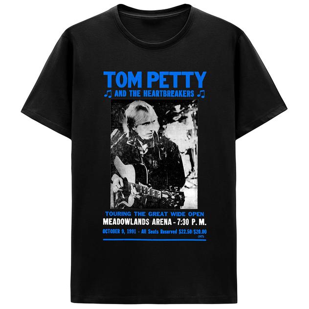 Young Mens Tom Petty Meadowlands Short Sleeve Graphic Tee