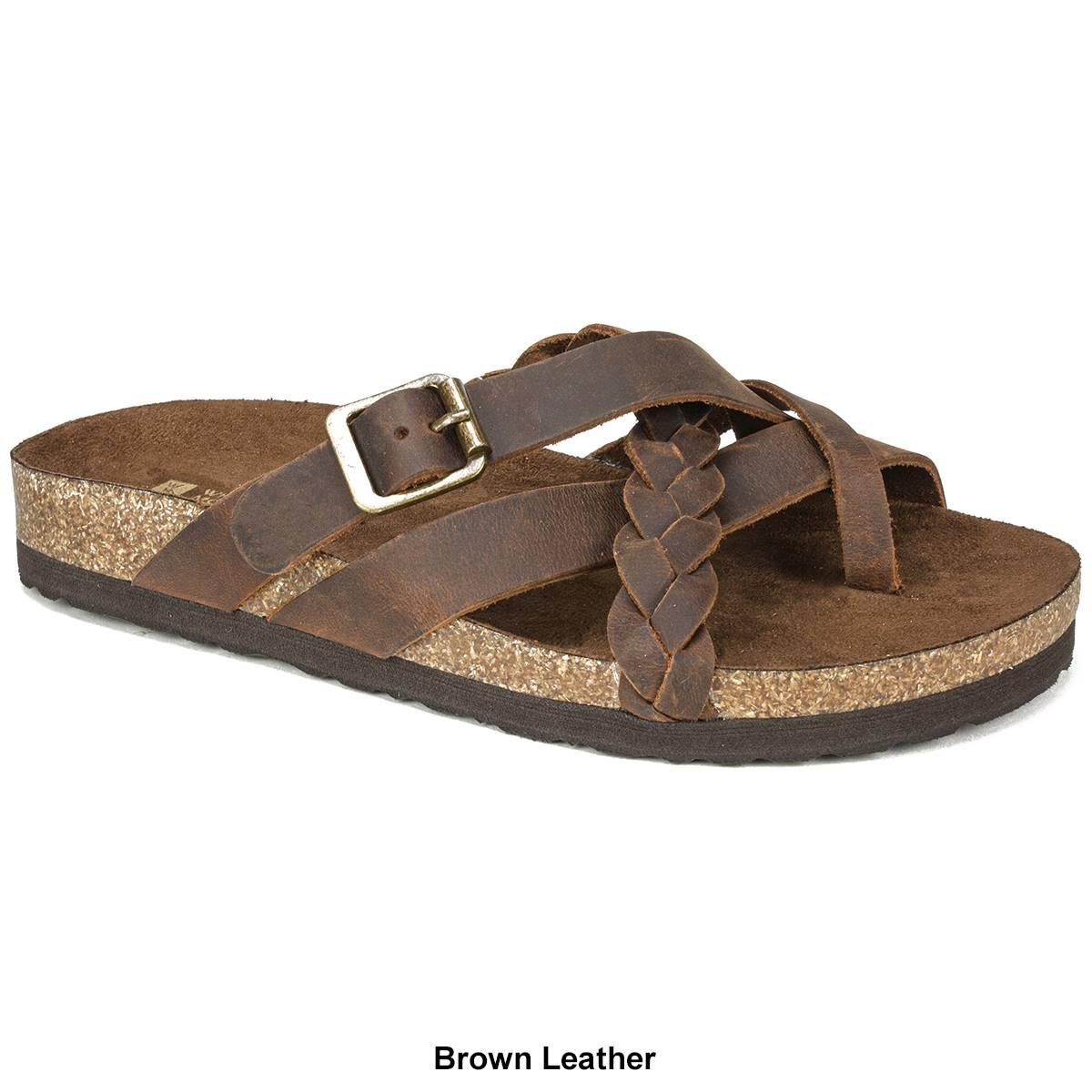 Womens White Mountain Harrington Footbed Slide Sandals