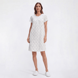 Womens Elizabeth & Nicole Short Sleeve Nightgown