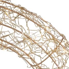 Northlight Seasonal 18in. LED Gold Wire Wreath