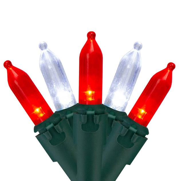 Northlight Red And White LED Mini Christmas Lights