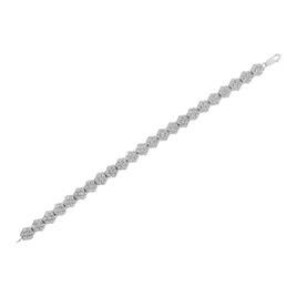 Haus of Brilliance 2.0ctw. 7 Stone Diamond Floral Link Bracelet