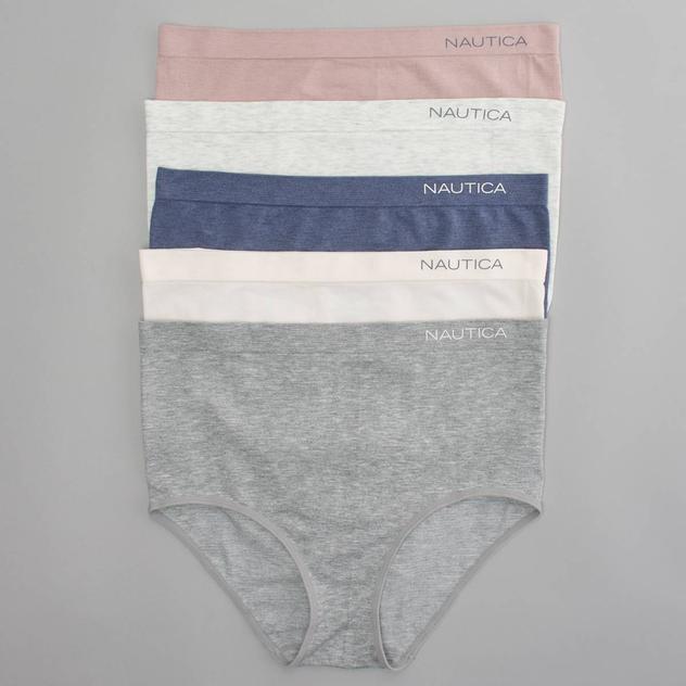 Plus Size Nautica 5pk. Seamless Brief Panties NT6547-5PKJ