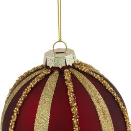 Northlight Seasonal 4in. Striped Christmas Ornaments - Set of 2