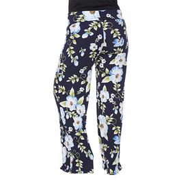 Plus Size White Mark Floral Print Palazzo Pants