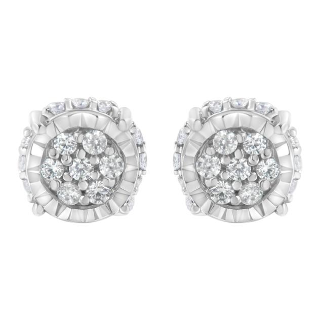 Diamond Classics™ 1/3ctw. Diamond Floral Stud Earrings