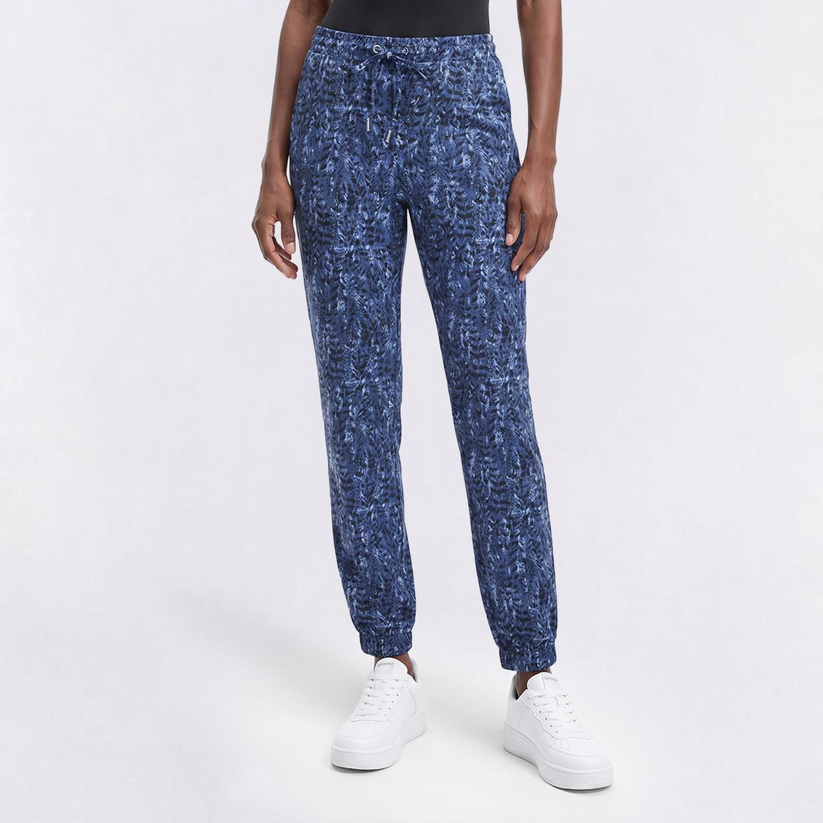 Womens Love Scarlet Leaf Vine Drawstring Tie Jogger