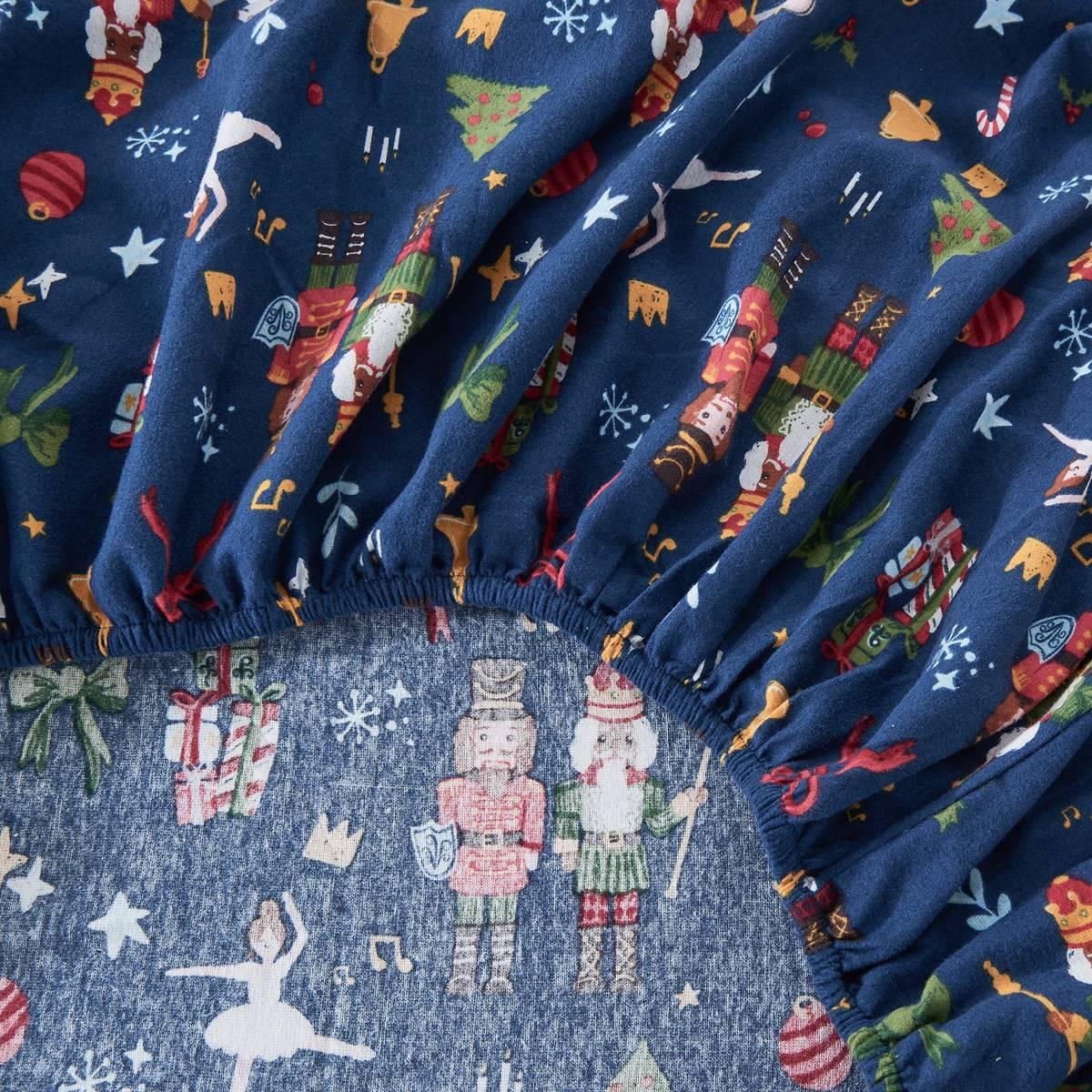 Freshfolds Cotton Happy Hillside Holiday 4pc. Flannel Sheet Set