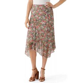 Juniors A. Byer Print Mesh Shark Bite Skirt