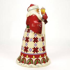 Jim Shore Santa Cardinal on Hand Christmas Figurine