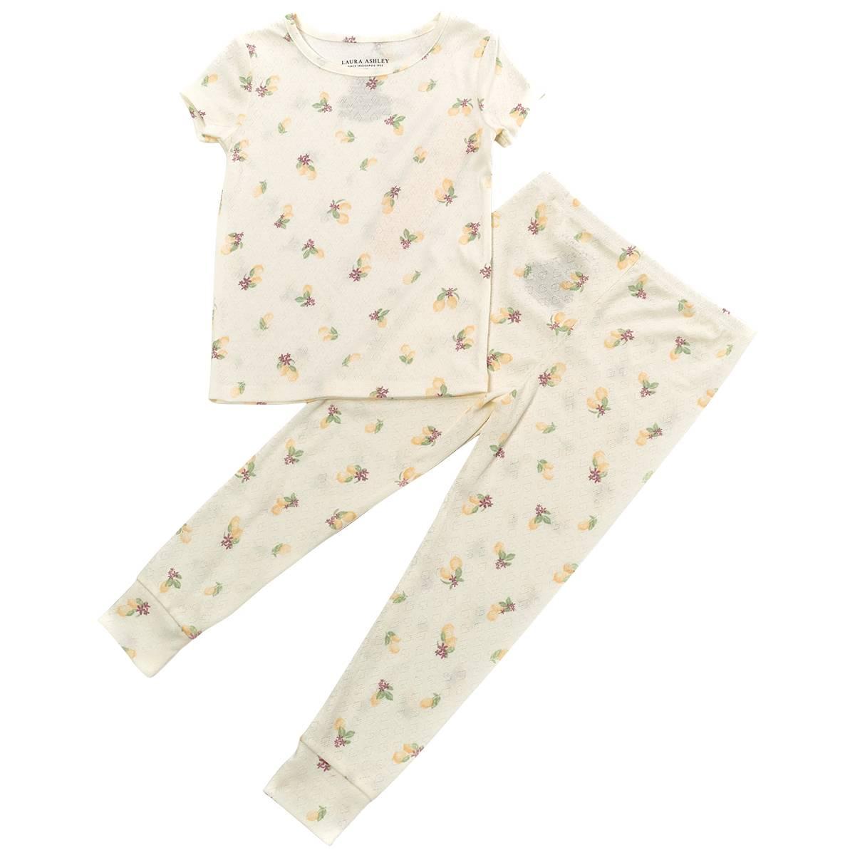 Toddler Girl Laura Ashley(R) Floral Short Sleeve Pajama Set