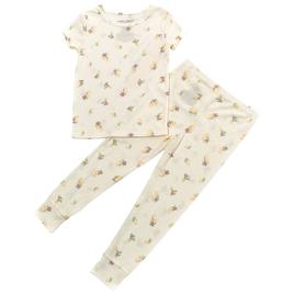 Toddler Girl Laura Ashley(R) Floral Short Sleeve Pajama Set