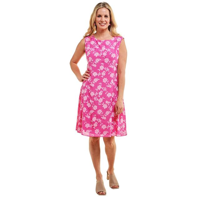 Womens Harper 241 Sleeveless Floral A-Line Dress