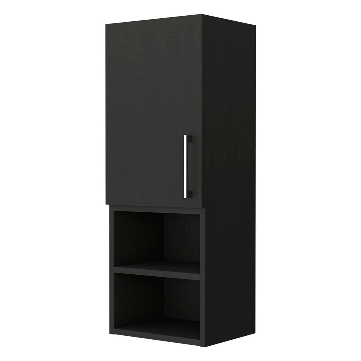 FM FURNITURE Praia Black Medicine Cabinet