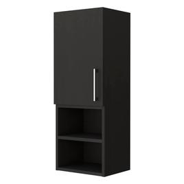 FM FURNITURE Praia Black Medicine Cabinet