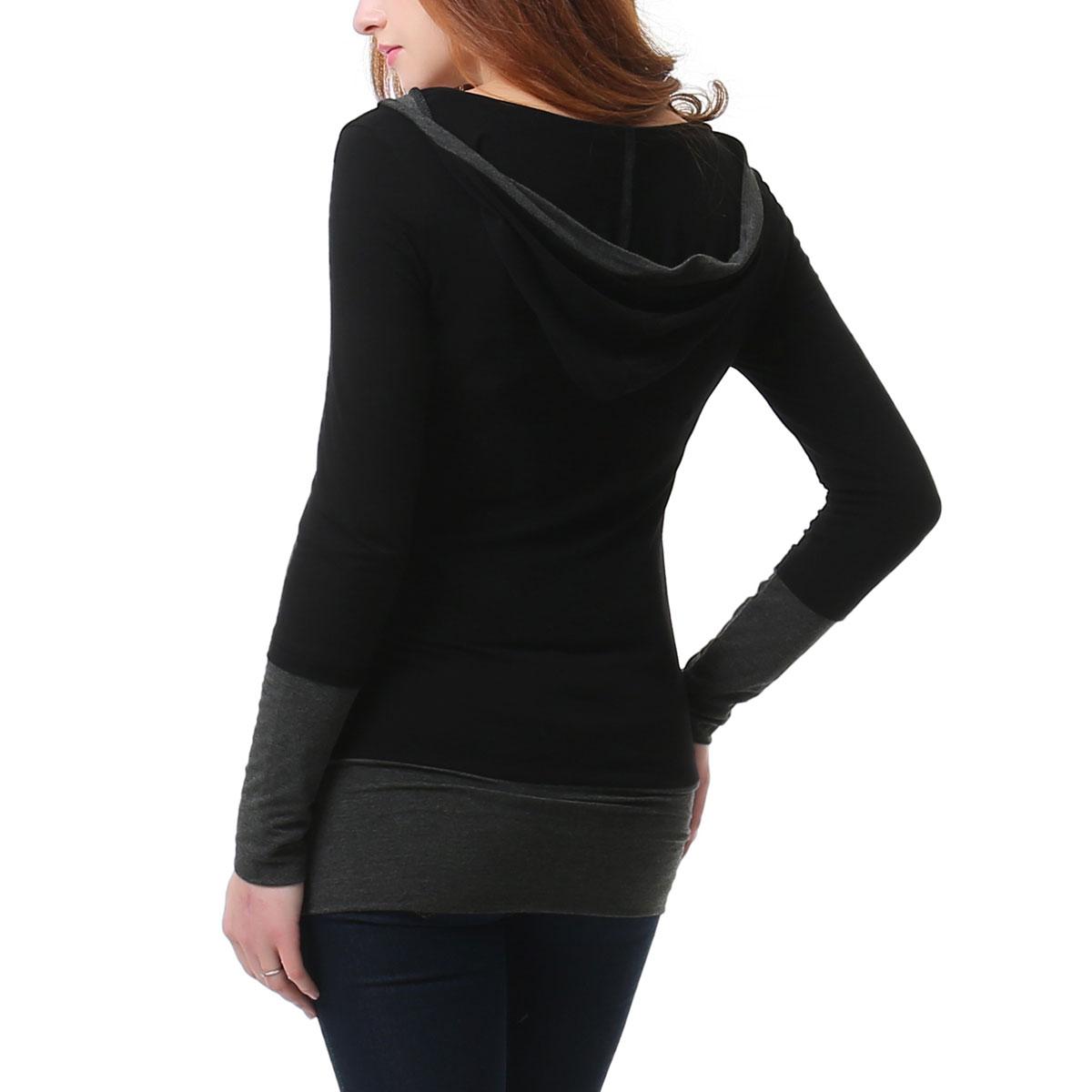 Womens Glow &amp; Grow® Color Block Maternity Hooded Top