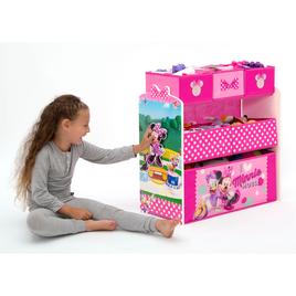 Delta Children Disney Minnie Mouse Six Bin Toy Storage Organizer