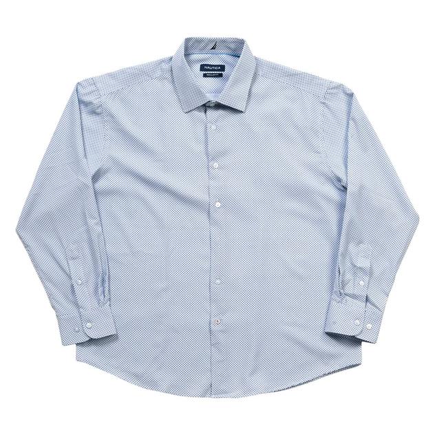 Mens Nautica Regular Fit Super Geometric Print Dress Shirt