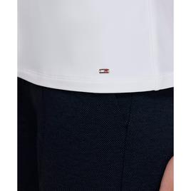 Womens Tommy Hilfiger Sleeveless Ruffle Front V-Neck Blouse