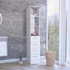 FM FURNITURE Preston Linen Bathroom Cabinet