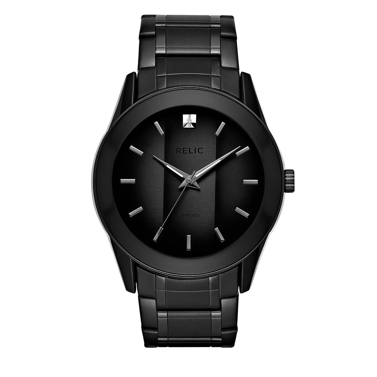Mens RELIC by Fossil Rylan Black Diamond Accent Watch - ZR77271