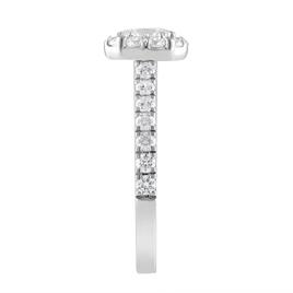 Nova Star® White Gold Lab Grown Diamond Halo Engagement Ring