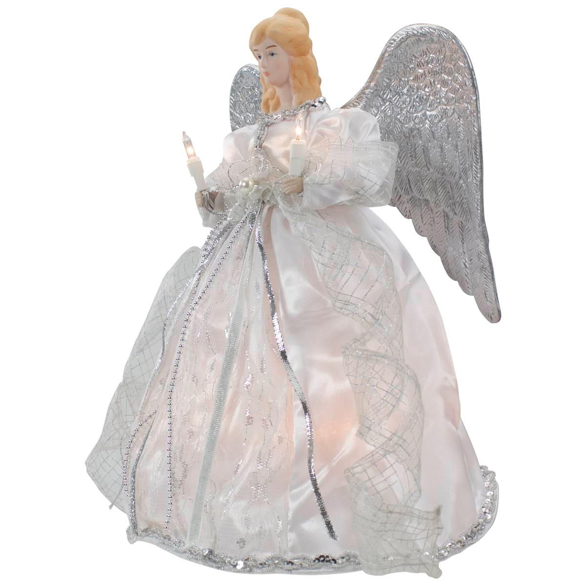 Northlight Seasonal 12in. Angel with Wings Christmas Tree Topper