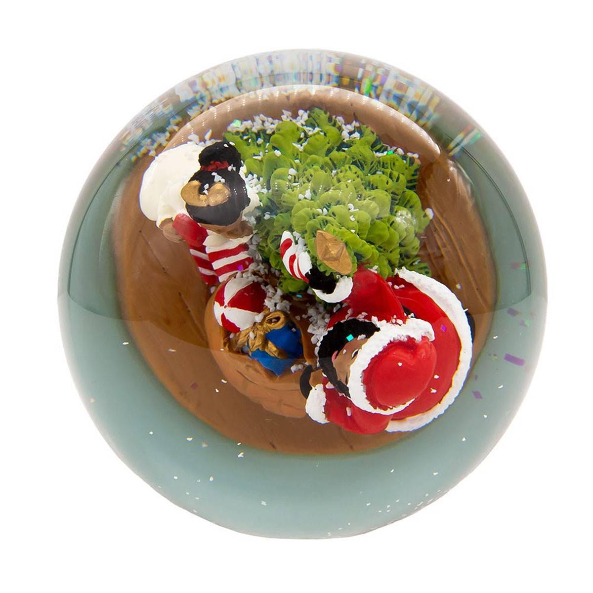 Kurt Adler Musical African American Santa Water Globe