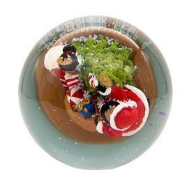 Kurt Adler Musical African American Santa Water Globe