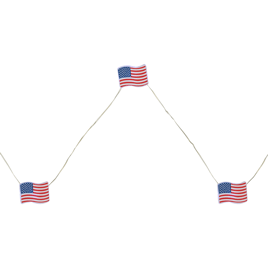 Northlight 20ct. Patriotic Americana USA Flag LED Fairy Lights