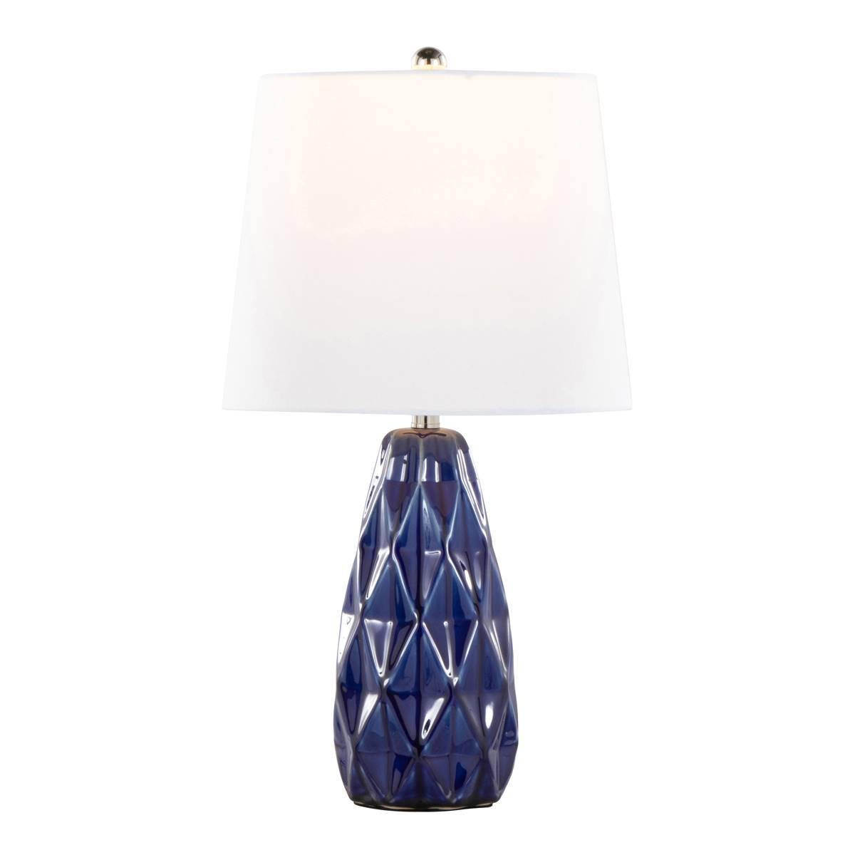 LumiSource Hex 20in. Ceramic Table Lamps - Set of 2