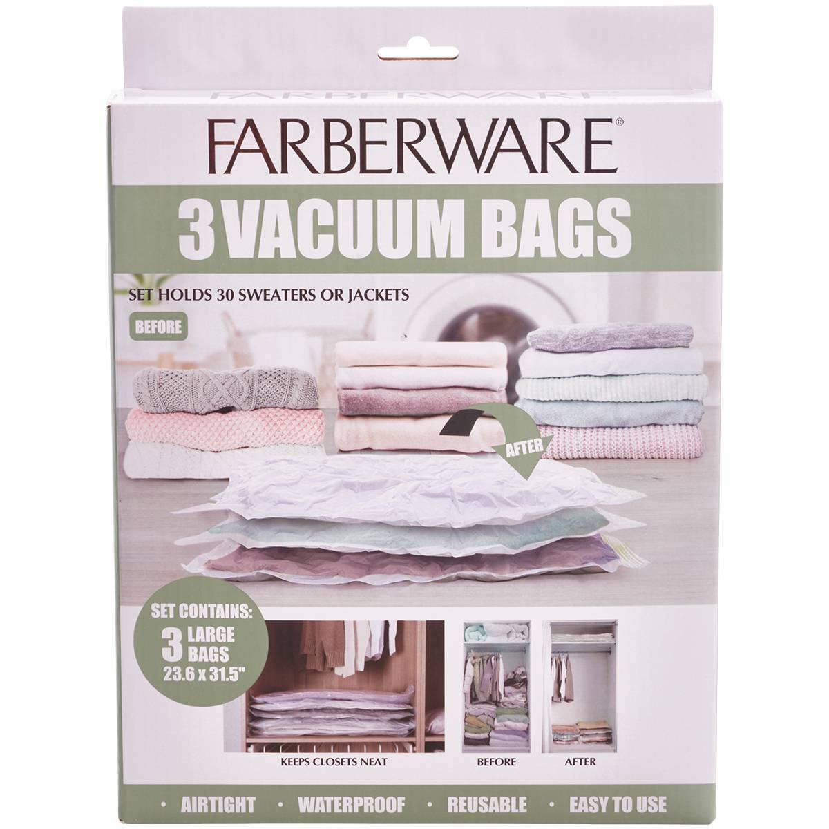 Farberware(R) Large Vacuum Storage Bags - Set of 3