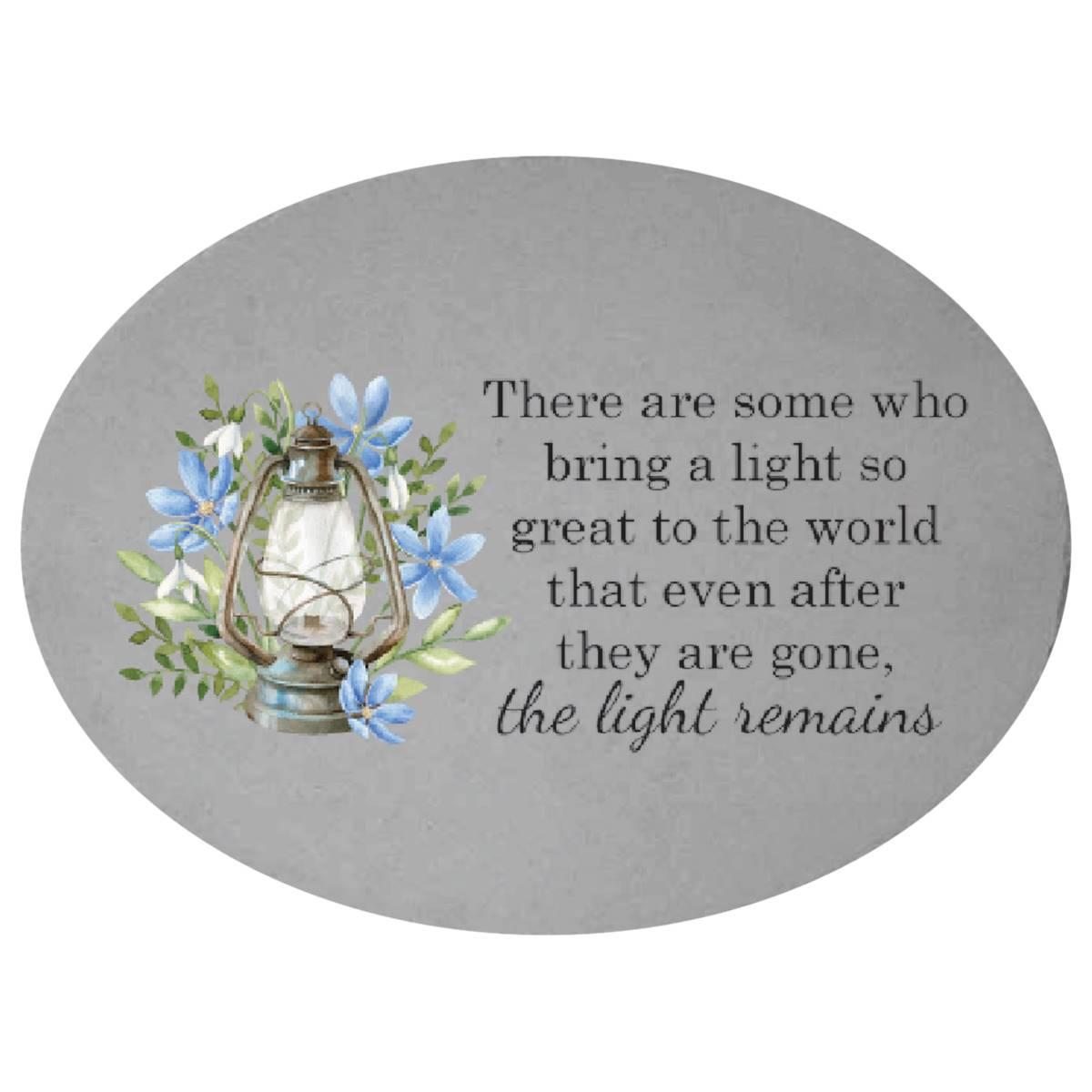 There are Some Who Bring a Light Oval Memorial Stone