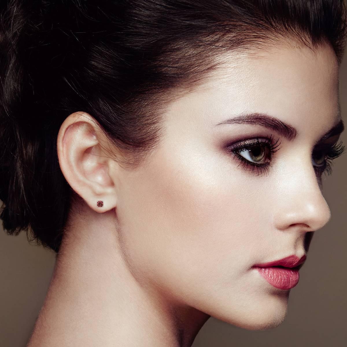 Haus of Brilliance 1/2ct. Lab Grown Pink Diamond Stud Earrings