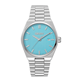 Mens DKNY Date Blue Dial Bracelet Watch - DK1G135M0025