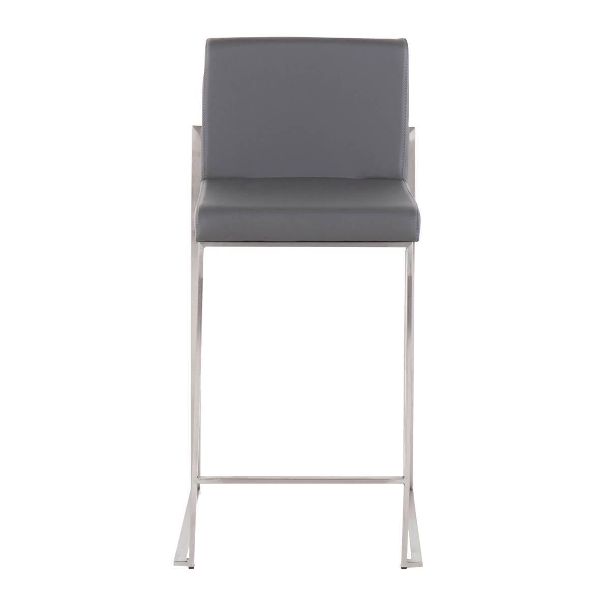 LumiSource Fuji Contemporary High Back Counter Stools - Set of 2