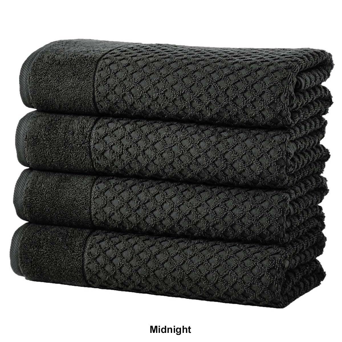 Freshfolds Grayson 4pc. Cotton Lattice Textured Bath Towel Set