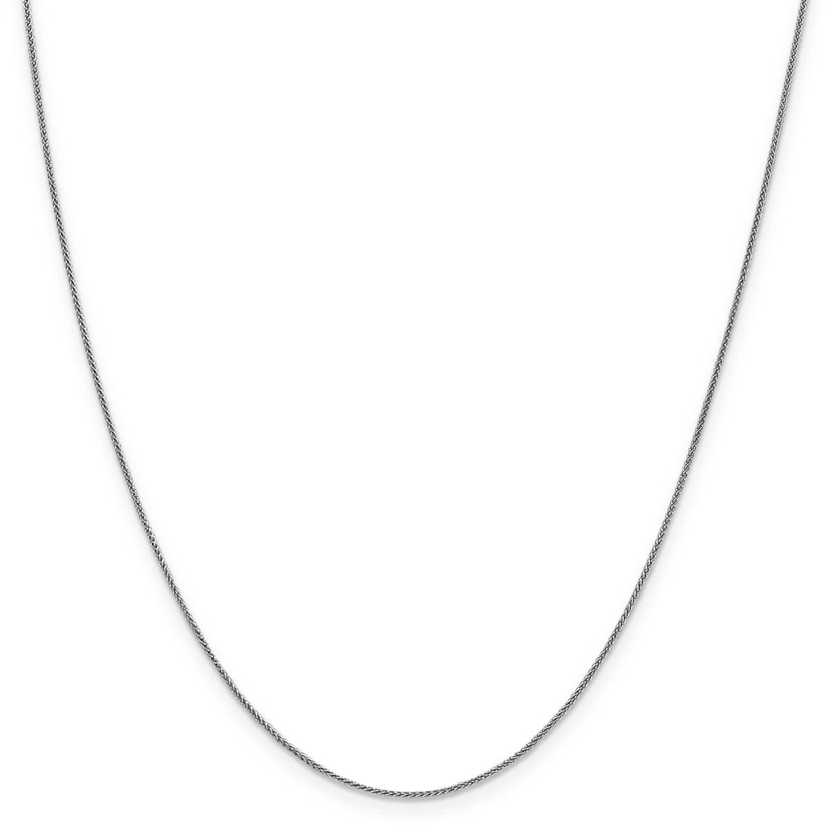 Unisex Gold Classics™ 0.8mm. 14k White Gold Spiga 14in. Necklace