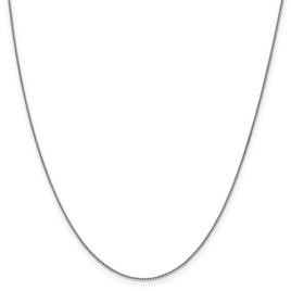 Unisex Gold Classics™ 0.8mm. 14k White Gold Spiga 14in. Necklace