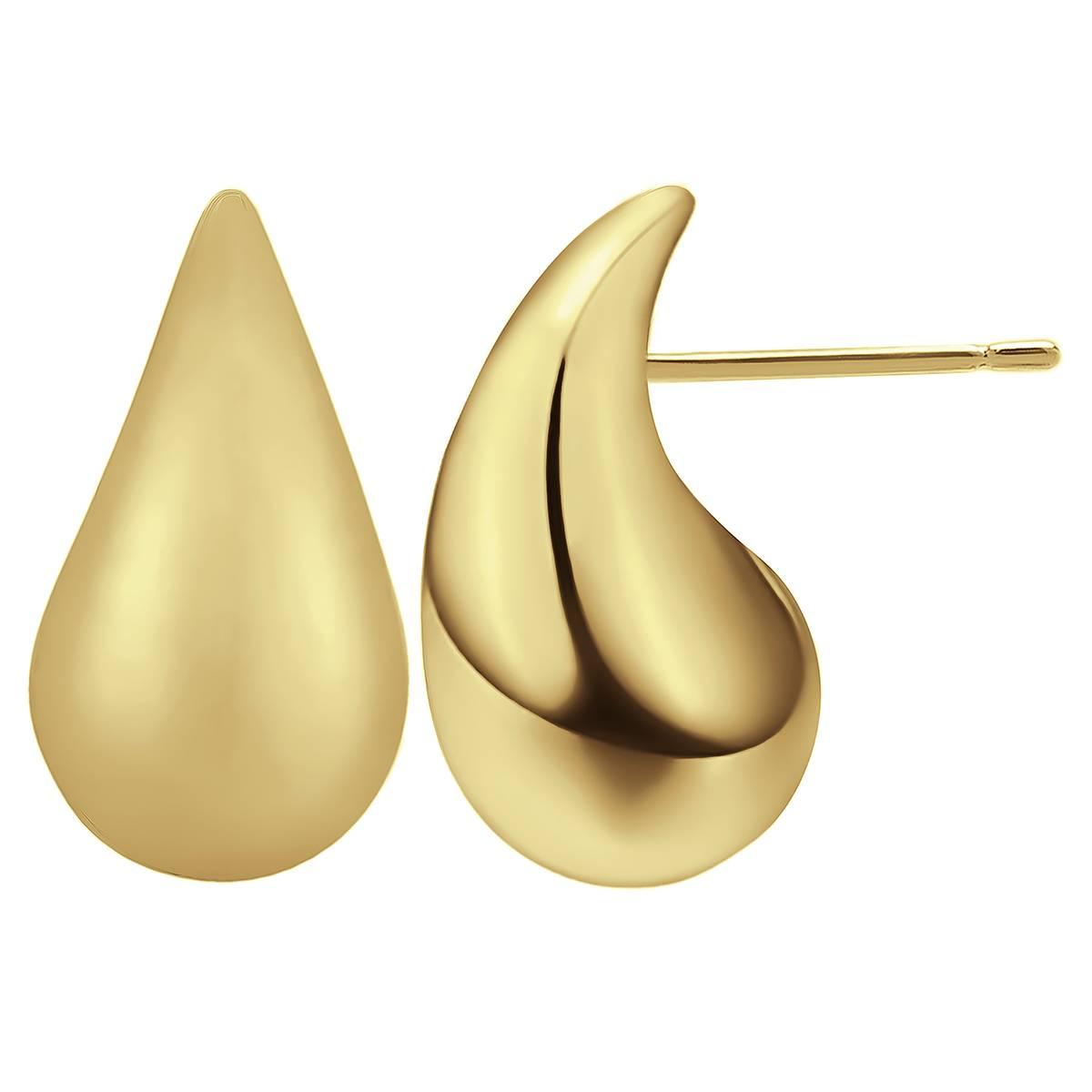 Gianni Argento 14kt. Gold Plated Chunky Teardrop Earrings