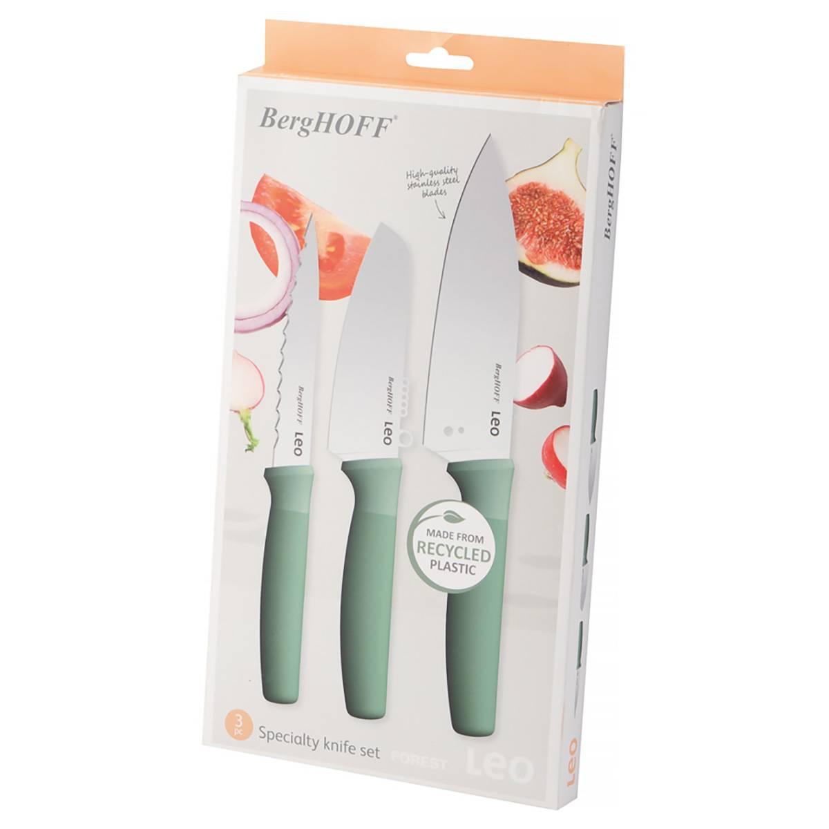 BergHOFF Leo Forest Stainless Steel 3pc. Specialty Knife Set