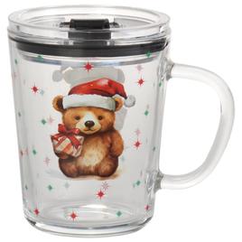 Home Essentials Christmas Teddy Mug Bear with Lid