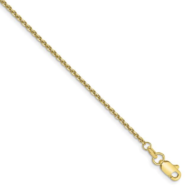 Gold Classics™10kt. 1.45mm Diamond Cut Chain Ankle Bracelet